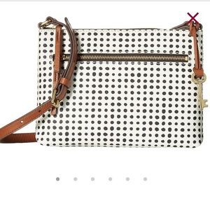 Fossil Fiona Polka Dot Crossbody